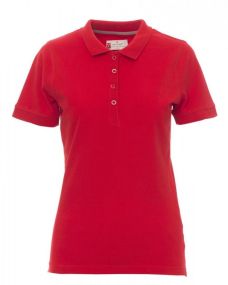 Дамска тениска с яка Venice Lady Red - Червен