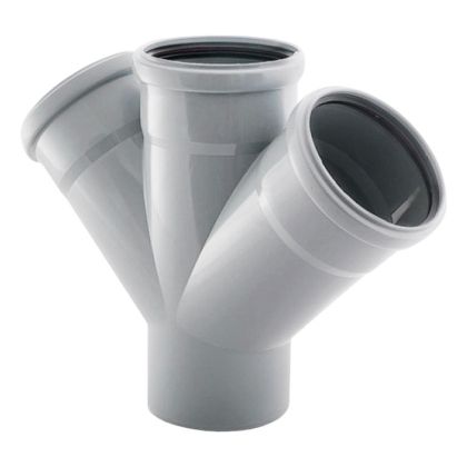 Разклонител двоен Ф110/110/110 mm, 45° PP