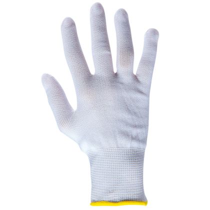 Ръкавици от ластично трико, бели  р. M