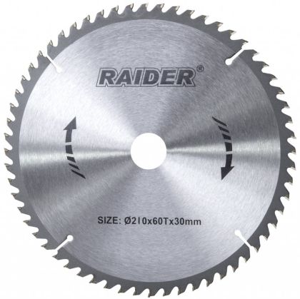 Диск циркулярен 210 х 30 mm, 60 зъба HM