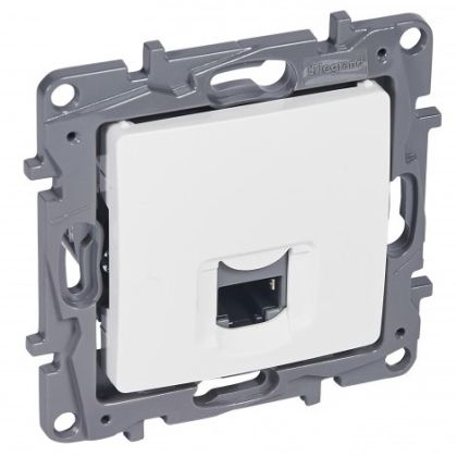 Интернет розетка RJ 45 Cat.6 UTP, бялa NILOE