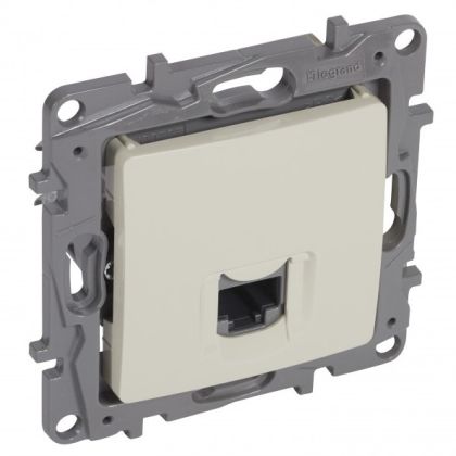 Интернет розетка RJ 45 Cat.6 UTP, кремава NILOE