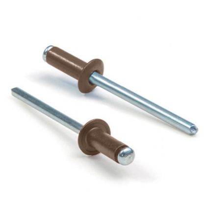 Попнит Стандартен Al/St, RAL8014 Кафяв - Ф 4.0 x 8 mm