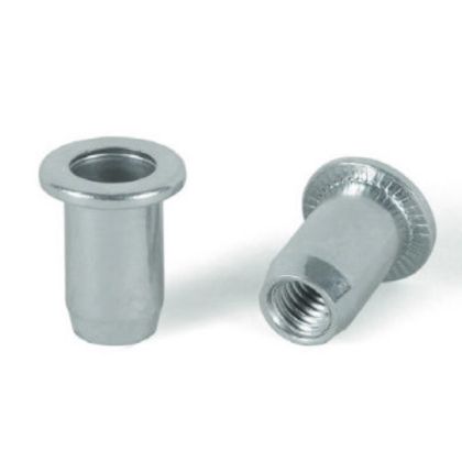 Нит-гайка M8 x 16.5 mm, Стомана, Плоска глава