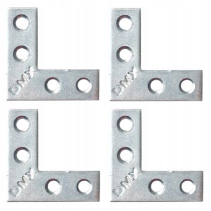 Планка Ъгъл плосък NA 30x30/10mm, t=1.5mm, Цинк, к-т 4бр.