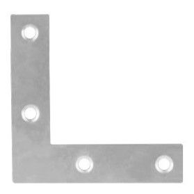 Планка Ъгъл плосък NA 50x50/10mm, t=2mm, Цинк