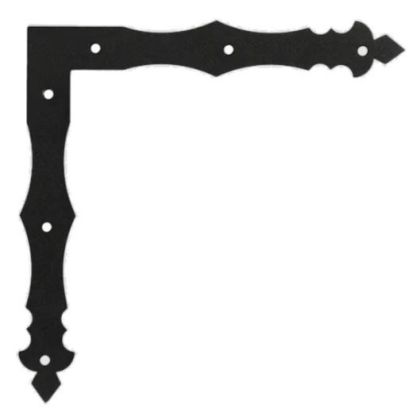 Планка Ъгъл плосък NAD2 - 200x200/30mm, t=3mm, Черен