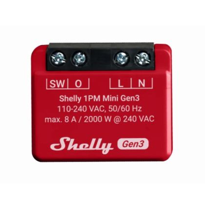 Смарт реле Shelly 1PM Mini Gen3