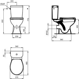 WC комплект SevaFresh E405501