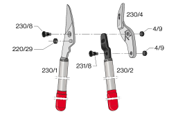 НОЖИЦА С ЛОСТОВ МЕХАНИЗЪМ FELCO 230