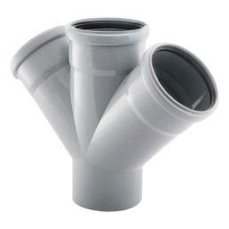 Разклонител двоен Ф50/50/50 mm, 67.5° PP