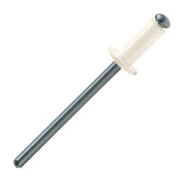 Попнит Стандартен Al/St, RAL9010 Бял - Ф 4.0 x 8 mm