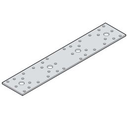 Планка Права LP4 - 280x55mm, t=2.5mm, Цинк