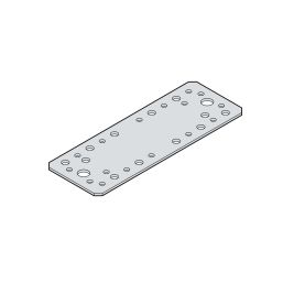 Планка Права LP6 - 210x90mm, t=2.5mm, Цинк