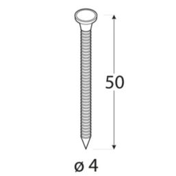Пирон - Анкер ANG 50x4mm, 1kg (~ 195 бр.) Цинк