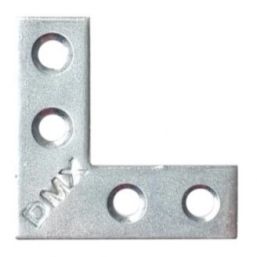 Планка Ъгъл плосък NA 30x30/10mm, t=1.5mm, Цинк, к-т 4бр.