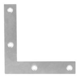 Планка Ъгъл плосък NA 75x75/13mm, t=2mm, Цинк