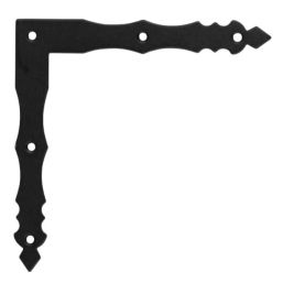 Планка Ъгъл плосък NAD1 - 150x150/25mm, t=2.5mm, Черен