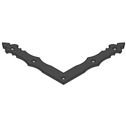 Планка Ъгъл плосък NAD1 - 150x150/25mm, t=2.5mm, Черен