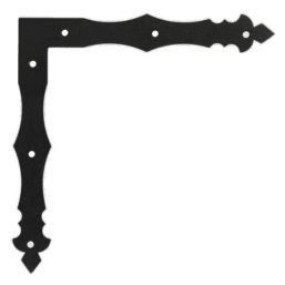 Планка Ъгъл плосък NAD2 - 200x200/30mm, t=3mm, Черен