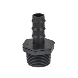 Адаптор за капков маркуч, М1/2" x Ф16mm, оребрен