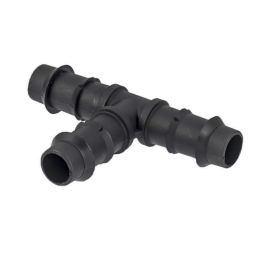 Тройник за капков маркуч, Ф16x16x16mm, оребрен
