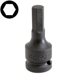 Вложка 1/2" накрайник шестограм, ударен HEX22 x 60mm FORCE 24406022